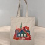 Eco-Friendly India Print Jute Tote Bag